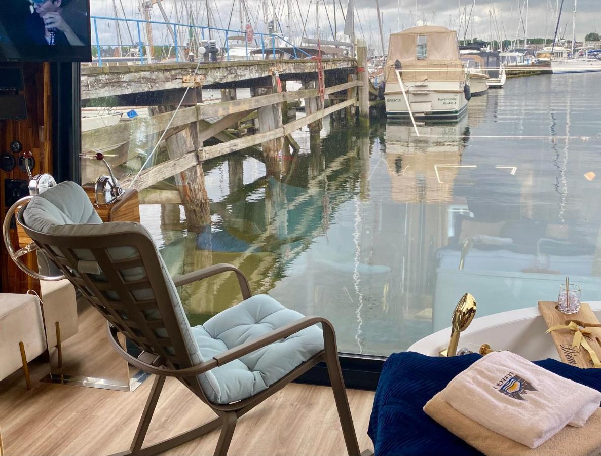 Hausboot Mit Traumlage In Luebeck-Travemuende Hotel Bagian luar foto